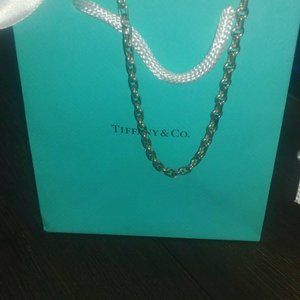 Tiffany Sterling Silver 925 Oval Link Necklace
